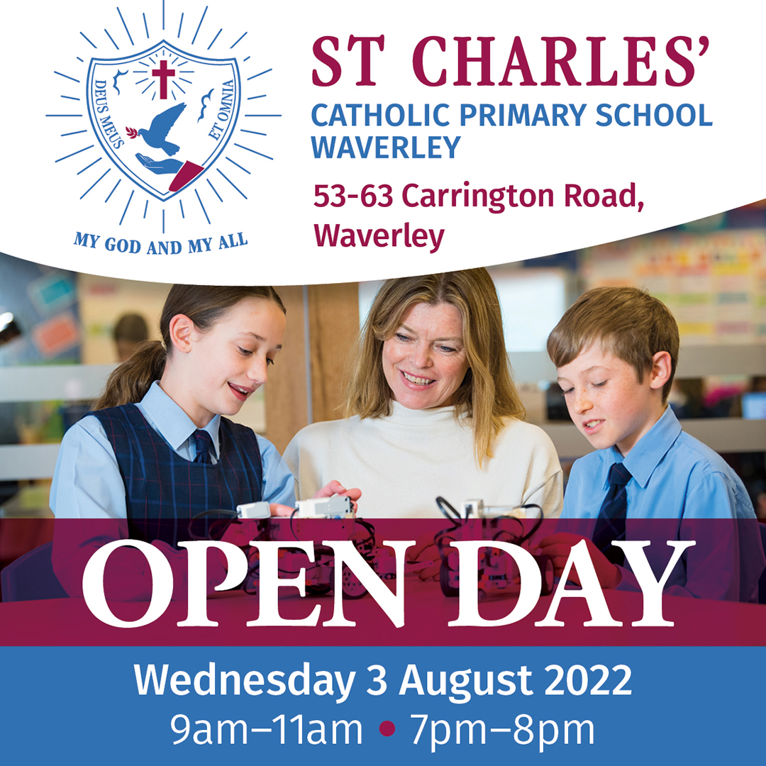 St Charles Open Day Wednesday 3 August